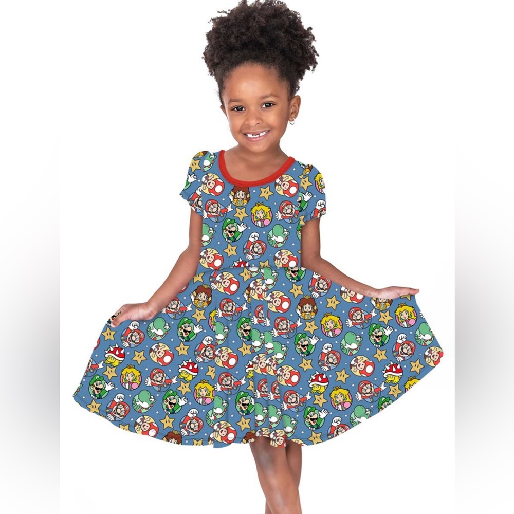 Little Snuggles Super Mario World Twirl Dress - 4T